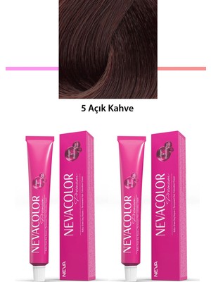 Beta Moda Hub 2 Li Set Premium 5 Açık Kahve - Kalıcı Krem Saç Boyası 2 x 50 G Tüp