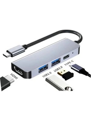 4 In 1 To HDMI 4K USB 3.0 Dönüştürücü Adaptör