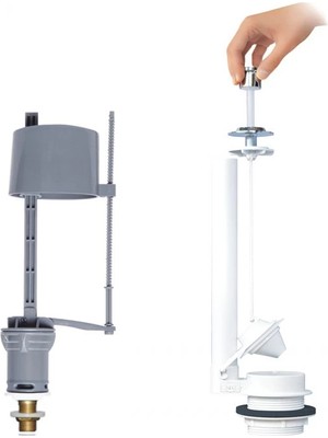 Nexgen Özbest Su Tasarruflu Klozet Sifon Çekmeli Rezervuar Iç Takımı RSKDG34-MCHD