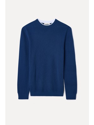 Örgülü Bisiklet Yaka Kazak