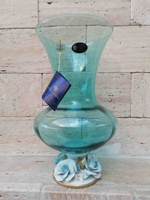 Dekorburdacom White Crystal Murano Vazo