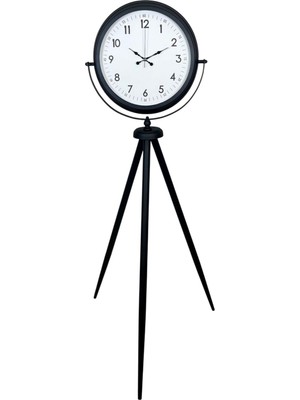 ForWhat Büro Ev Ofis Hediyesi Için Siyah Tripod Ayaklı Saat