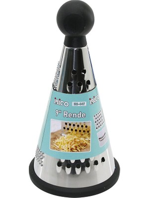 Go İthalat 9 Inç - Huni Model   Plastik Topuz Başlı  Metal Rende  Silikon Tabanlı (5224)