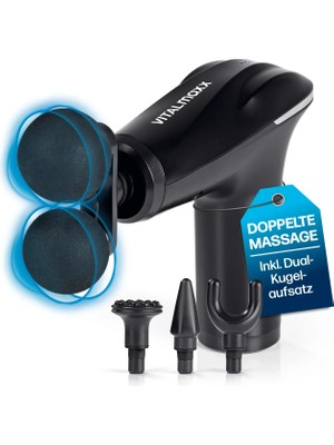 Go İthalat Akıllı Çipli Titreşimli Masaj Tabancası – 6 Hız Ayarlı, 4 Başlıklı, 3200 Rpm Güçlü Motor, Sessiz Taşınabilir Masaj Aleti (5224)