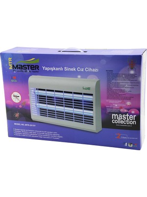 Go İthalat Master MTR-2X15Y  Yapışkanlı  Sinek Öldürücü Cız Cihazı Makine 30W 2pcs LED Floresan 100M2 Etkili 47.5X9.5X29CM (5224)