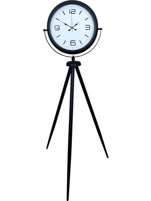 ForWhat Büro Ev Ofis Hediyesi Için Uyumlu Siyah Tripod Ayaklı Saat