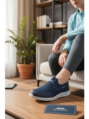 Enoch Erkek Spor ve Günlük Ayakkabı Tam Ortopedik Tabanlı Bağcıksız Slip-On Rahat Model