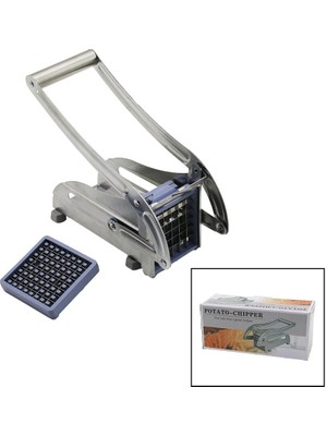 Go İthalat Manuel Patates - Sebze Dilimleme Makinesi  Komple Metal Üstten Kollu (5224)