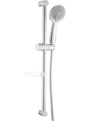 Braventa Collection Artema Samba A45680STA 3f Sürgülü El Duşu Takımı, 6 L/dk Su Akışı, Duvara Monte, Krom