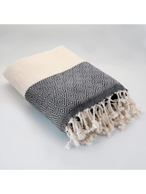 Braventa Collection Ekonomik PEŞTEMAL%100 Pamuk Banyo Havlusu Siyah