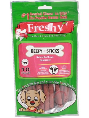 Braventa Collection Freshy Beefy Sticks Sığır Etli Tahılsız Köpek Ödülü 100 gr 10 Adet