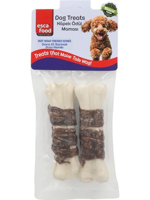 Braventa Collection Esca Food Dana Etli Pres Kemik 12,5 Santimetre 55 Gram 2'li Köpek Ödül Maması