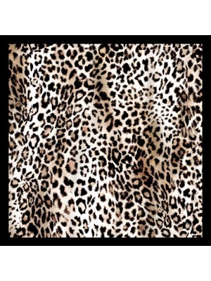 Dokuz99 Ipek Saten Desenli Fular 70X70