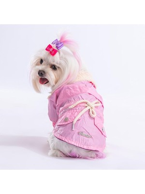 Braventa Collection Pawstar Pink Brillante Su Itici Küçük Irk Köpek Yağmurluğu (M)