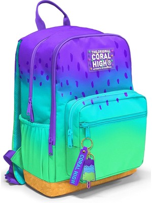 Braventa Collection Coral High Dört Bölmeli Mor Lila Renk Geçişli Ortaokul Çantası - Kız Çocuk