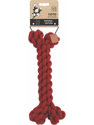 Braventa Collection M-Pets Coto Red Bone 30CM Örgü Kemik Oyuncak