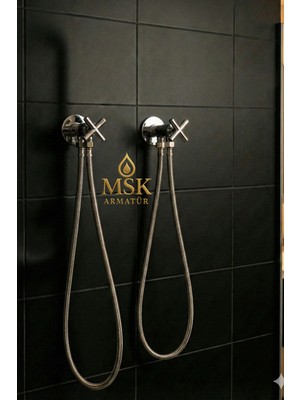 Krom Koç Taharet Musluğu 70 Flex Set