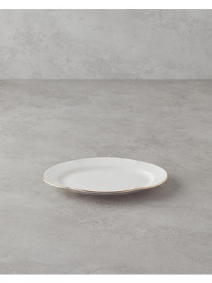 Braventa Collection English Home Larry Porselen Kayık Tabak 19 cm Kırmızı