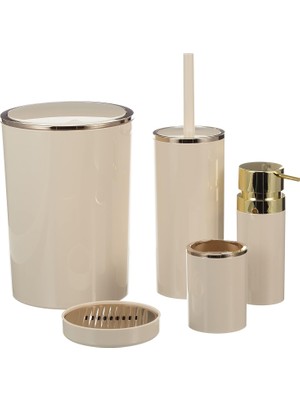 Braventa Collection M-SAS03-09A Lenox Banyo Seti/bej-Altın