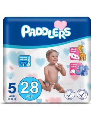 Braventa Collection Paddlers Bebek Bezi 5 Numara Junior 28 Adet (11-18 Kg)