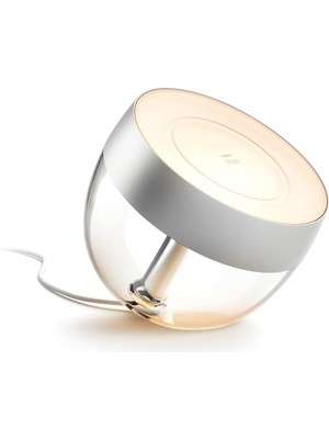 Braventa Collection Hue Iris Gümüş Akıllı LED Masa Lambası, Özel Seri, Gen4
