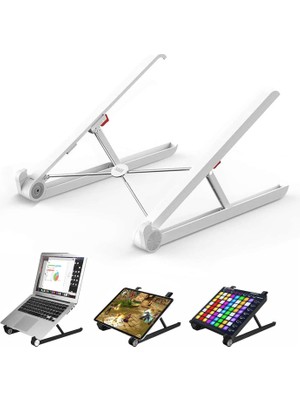 Braventa Collection Saıjı X1 Laptop Sehpası, Katlanabilir, Tablet Sehpası, Alüminyum Alaşım, Online Sınıf Çalışması, Dur