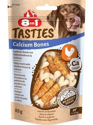 Braventa Collection 8in1 Tasties Calcium Bones Tavuk Sargılı Köpek Ödülü 85 Gram