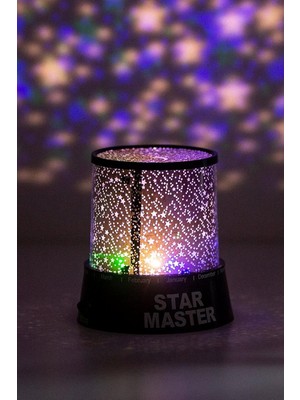 Braventa Collection Mobee Star Master Yıldız Yansıtmalı Gece Lambası Projeksiyon Bebek Odası Lamba Dekoratif Lamba