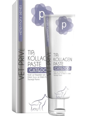 Braventa Collection Vetprive Tip 2 Kollegen Paste/eklem Sivisi ve Eklem Kikirdak Desteği Pasta 100 gr