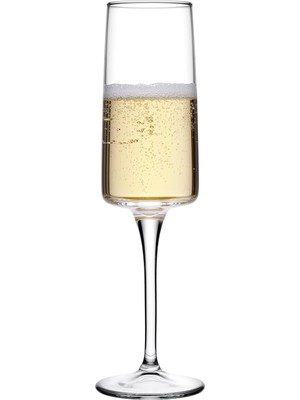 Braventa Collection Iconıc Şampanya Kadehi 190 cc Damla Logo (L) 6 Ofset Hediyelik 24 Paşabahce