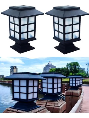 Braventa Collection Kyrotech 2 Adet Solar Güneş Enerjili HELIOS15W LED Set Üstü Bahçe Aydınlatması, Su Geçirmez, 3200K-6