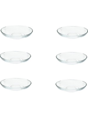 Braventa Collection Paşabahçe Aıda Çay Tabağı 110 mm 6'lı Hediyelik Kutu