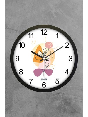 Braventa Collection 30 cm Gerçek Cam Sessiz Mekanizma Duvar Saati