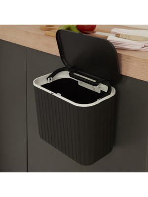 Braventa Collection Pino 8 Lt Çöp Kovası Siyah