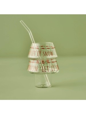 Braventa Collection Bella Maison Jolly Pipetli Borosilikat Bardak (500 Cc)