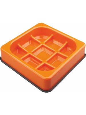 Braventa Collection M-Pets Waffle Yavaş Yeme Mama Kabı 1500ML Orange
