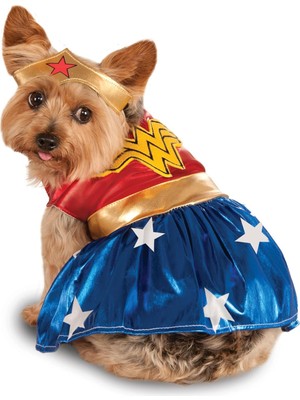 Braventa Collection Rubie's Resmi Köpek Kostümü, Wonder Woman