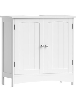 Braventa Collection Vasagle 2 Kapılı Lavabo Dolabı, Banyo Dolabı, Ayarlanabilir Raflar, Bol Depolama Alanı, 60 x 30 x 60