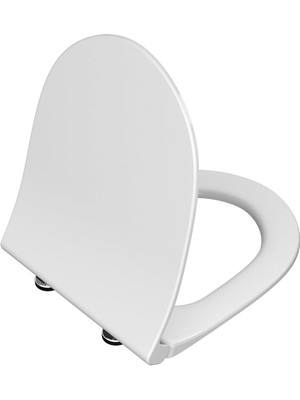 Braventa Collection 120-003R009 Yavaş Kapanır Slim Klozet Kapağı, Duroplast, Beyaz