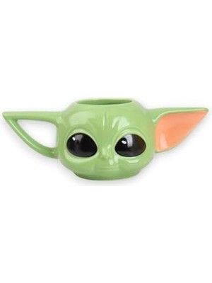Braventa Collection Senon Sevimli 3D Baby Yoda Seramik Özel Kupa Yoda Kupa 300 ml