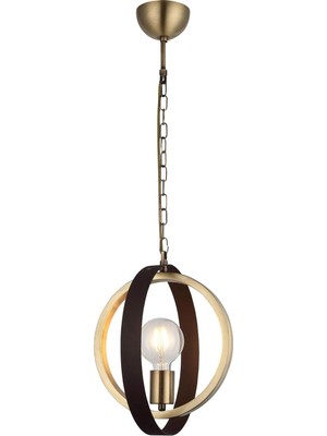 Braventa Collection Homemania Lucea Tado Tekli Eskitme Kahve Boyalı Avize 1 x E27