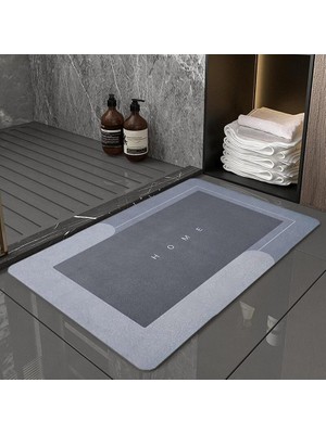 Braventa Collection Süper Su Emici Dikdörtgen Kaymaz Tabanlı Paspas 60 cm x 39 cm