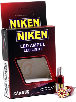Braventa Collection Niken 12V T10 Dipsiz Ampul 57 Led'li 2’li Set - Beyaz Işık