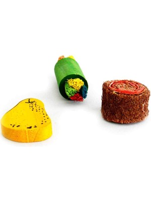 Braventa Collection Ahşap & Lif Yenilebilir Kemirme Oyuncağı No:4