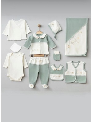 Butik Kız Bebek %100 Pamuklu Antialerjik Hastane Çıkışı Yenidoğan 10'li  Set