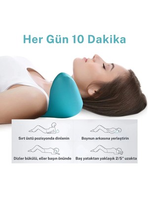 Kuzgun Ticaret Boyun ve Omuz Gevşetici, Servikal Traksiyon Cihazı Akupunktur Boyun Omuz Sırt Desteği Masaj Yastığı, Boyun Sedye Masajı ( Lisinya )