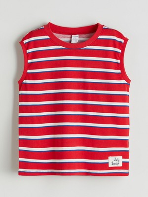 Lc Waikiki Yeni Sezon Bisiklet Yaka Çizgili Erkek Çocuk Atlet