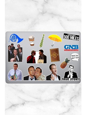 Braventa Collection Ms How I Met Your Mother Temalı Laptop Notebook Tablet Sticker Seti 15 Adet