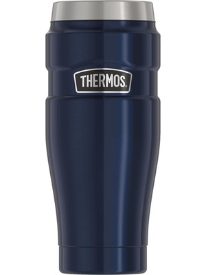 Braventa Collection Thermos SK1005 Stainless King Mug 0.47 Lt Lacivert Çelik Termos SK1005-MB4