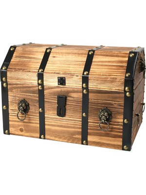 Braventa Collection Vintiquewise QI003319L Büyük Yüzükler Kilitlenebilir Mandal ve Kilitli, Bronz